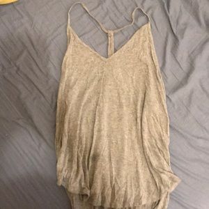 Light gray flowey tank top